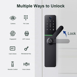 กุญแจล็อคดิจิตอลอัจฉริยะ Liliwiise แบบฝังใน พร้อมระบบไบโอเมตริกซ์ บัตร RFID Wifi Tuya Ttlock Eye  พร้อมกล้องและระบบสแกนลายนิ้วมือ - Product Image 2