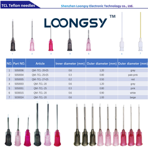 Punta dell'ago per Flon TCL -Te 1/2 ''1'' 1.5 pollici 20G 25G 27G 13MM calibro 20-27 ago per l'erogazione della colla per asciugatura istantanea antigraffio - Product Image 6