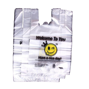 Disposable HDPE Vest <b>Bag</b> <b>Food</b> Grade Plastic Grocery <b>Bag</b> Custom Size Logo Printed For shopping - Product Image 3