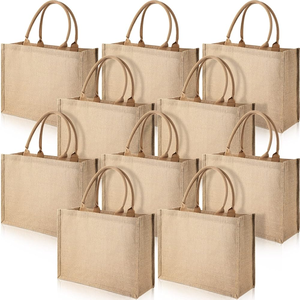 Fourre-tout réutilisable en <span class=keywords><strong>jute</strong></span> du marché français Sacs d'épicerie en <span class=keywords><strong>toile</strong></span> <span class=keywords><strong>de</strong></span> <span class=keywords><strong>jute</strong></span> Sacs fourre-tout en <span class=keywords><strong>toile</strong></span> <span class=keywords><strong>de</strong></span> <span class=keywords><strong>jute</strong></span> Sac à provisions réutilisable en <span class=keywords><strong>jute</strong></span> avec poignée en similicuir - Product Image 1