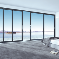 Ventana Corredera Horizontal de Aluminio y Vidrio con Sistema Automático de Ventilación de Humo y Fuego, Doble Acristalamiento, para Edificios Comerciales y Fábricas