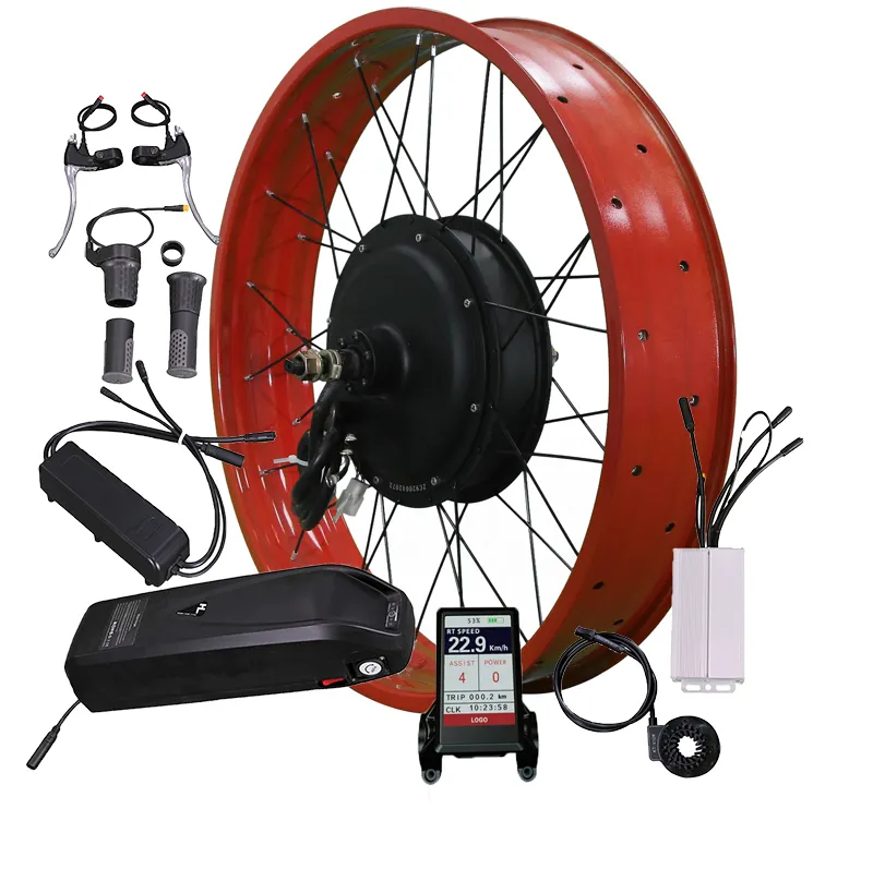 Kit de conversion pour vélo électrique ebike 72v, 5000w, 80 km/h, écran lcd, livraison gratuite