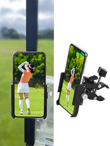 Support de téléphone réglable à 360 ° pour voiturette de golf pouvant contenir des appareils de 4.7 à 7.1 pouces, compatible avec voiturette de golf, vélo, moto et poussette - Product Image 2