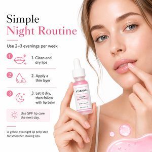 Traitement hydratant pour les lèvres de nuit, sérum exfoliant pour les lèvres à l'<span class=keywords><strong>acide</strong></span> <span class=keywords><strong>hyaluronique</strong></span> PHA, pour les lèvres sèches et rugueuses, hydratation quotidienne, douceur - Product Image 6