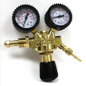 Dual Argon CO2 Welding <b>Gas</b> <b>Cylinder</b> Regulator Gauges G3/4 for Propane & Acetylene in Industrial Applications - Product Image 1