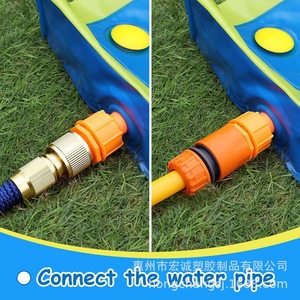 Inflatable Water Slide PVC Outdoor Kids Play Shark Design 10ft Long Slip And Slide Fun For Garden Backyard Summer Party - Product Image 5