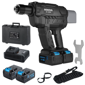 <span class=keywords><strong>MINOVA</strong></span> Herramienta Remachadora Industrial Inalámbrica Sin Escobillas Personalizada y Duradera de 50KN 11000lbf KBOM 10.0mm 3/8" - Product Image 3