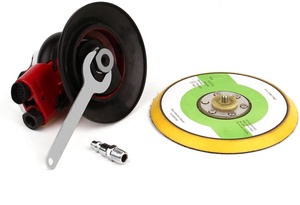 Lijadora de Palma orbital aleatoria de aire profesional de 6 pulgadas con 1 lijadora neumática de doble acción de placa de respaldo de 6" - Product Image 2