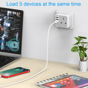 <span class=keywords><strong>Adattatore</strong></span> di alimentazione da presa europea (EU) a presa britannica (UK) per Germania, Spagna, Francia, Grecia, Polonia, Paesi Bassi, Austria, <span class=keywords><strong>Turchia</strong></span> (Tipo E/F) - Product Image 4