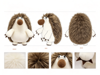Boneka Landak Realistis OEM Super Lembut, Mainan Penghilang Stres, Boneka Hewan Kartun, Boneka Penyembuh, Ornamen, Hadiah Ulang Tahun