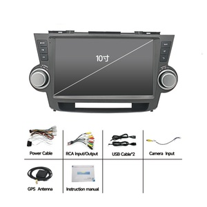 نظام تحكم مركزي أندرويد بشاشة كبيرة للسيارة نظام ملاحة عكس الكاميرا ونظام تحديد المواقع لالطرازات القديمة تويوتا هايلاندر - Product Image 3