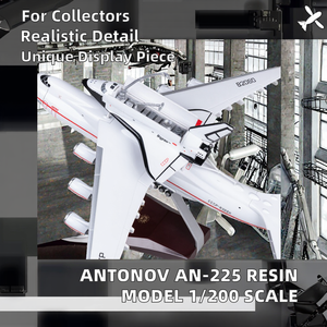 Modèle réduit en résine à l'échelle 1/200 de 42 cm de l'avion de transport Antonov AN-225 <span class=keywords><strong>Mriya</strong></span> Space Shuttle Blizzard, objet de collection de Noël - Product Image 2