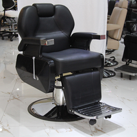 Chaise de barbier pour hommes de haute qualité, inclinable, robuste, avec pompe hydraulique, pivotante à 360 degrés, chaise de coupe de cheveux, mobilier de salon de coiffure