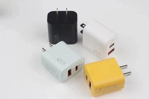 45W GaN super veloce caricatore USB A + C veloce adattatore di alimentazione <span class=keywords><strong>2</strong></span> porte PD usb tipo c macaron travel charger us eu plug per iphone 16 15 - Product Image 6