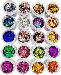 Lentejuelas Hexagonales Gruesas de Grado Cosmético con Efecto Camaleón para Resina, Vasos, Epoxi, Festivales, Maquillaje Corporal, Manualidades para el Cabello - Product Image 3