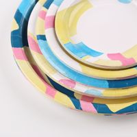 Lanweier Supermarché Source pour Plats de Fête Nouvelle Arrivée Ours Brun Série Animaux Assiettes Jetables 5 Pièces Gobelets en Papier Ensemble de Bols