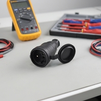Soket Industri TPE Tahan Air Universal IP44 R-212-BS Konektor Ekstensi Daya Listrik 250V 16A Steker Betina CE/ROHS