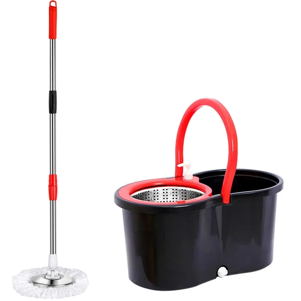 360 Spinning Mop Bucket Boden reinigungs-und Wisch system Tragbarer Mop Bucket mit Wringer