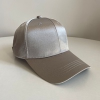 Gorra de Béisbol de 6 Paneles, Diseño de Visera de Satén con Aspecto de Seda y Spandex, Tela Ligera y Transpirable