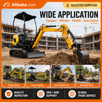 Nouveau modèle 2026 Mini-excavatrice de 1,3 tonne Livraison gratuite Moteur Kubota Yanmar Micro-pelle avec lame de bulldozer CE EPA