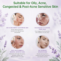 Huile Visage Réparatrice Bio à l'Arbre à Thé, Équilibre le Sébum, Apaise les Boutons Inflammés, Huile Végétalienne Non Comédogène pour Peaux Post-Acnéiques
