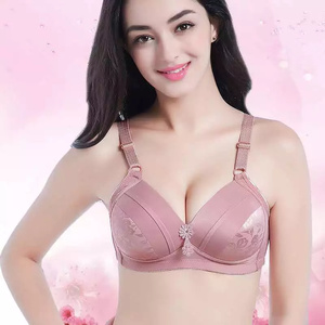 Reggiseni da donna Sexy filo Push up biancheria intima con perline di cotone senza cuciture grande taglia 36-44 Lingerie femminile - Product Image 5
