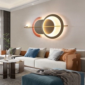 Lámpara de ambiente para sala de estar, cama de dormitorio, lámpara de pared de fondo de <span class=keywords><strong>TV</strong></span> cálida creativa - Product Image 4