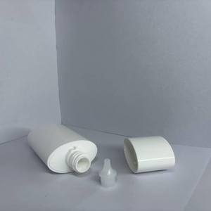 Rỗng 50ml PE vuông Foundation bóp mỹ phẩm tottle chai với nắp vặn cho kem chống nắng bóp chai với vít cap - Product Image 5