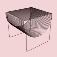 Table basse avec support de stockage de fil en métal, carrée, moderne, style nordique, noir, 2 pièces