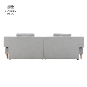Divano letto angolare multifunzione सोफा सेट के साथ एल आकार सोफे सह बिस्तर भंडारण - Product Image 5