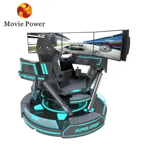 4D Indoor Car Racing Simulator With 6 DOF Motion Platform Virtual Reality Racing Seat For VR Theme Park