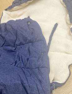 Gigoteuse pour bébé en coton thermique personnalisée avec fermeture éclair, enveloppe pour poussette pour la saison hivernale - Product Image 2