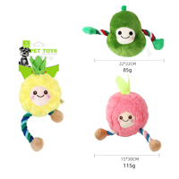 Nouvelle sortie Nunbellpets : Jouets interactifs pour chiens en peluche rembourrée de haute qualité avec logo personnalisé en polyester, cordes à mâcher, accessoires