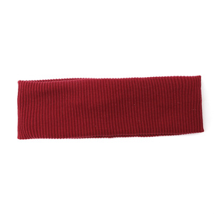 Bandeaux côtelés extensibles à Logo personnalisé, couvre-chef antidérapants en coton, parfaits pour le sport, bandeaux extensibles de Yoga pour filles - Product Image 6