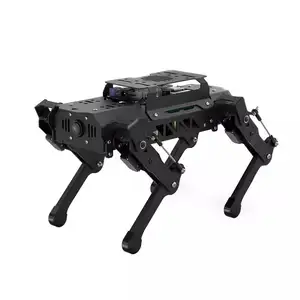 Robot PuppyPi biónico de 4 Patas, robot cuadrupe de programación inteligente AI, reconocimiento visual, Raspberry Pi 4B/4G