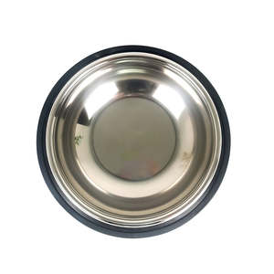Köpek yemekleri paslanmaz çelik köpek maması su kasesi büyük/küçük Metal kauçuk taban kedi kase kaymaz hayvan mama kabı 16/18/22CM boyutu - Product Image 3