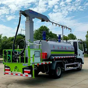 Dongfeng Dorika railway dust truck 130 HP Euro 3 Multi-functional water tanker carrello di irrigazione