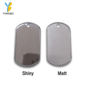 Placa de Identificación para Perro de Acero Inoxidable 304 con Acabado Plateado Mate o Brillante - Product Image 2