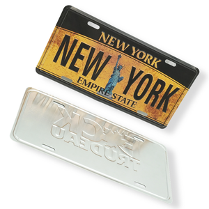 Imprimer gaufrage lettre voiture aluminium plaque signe personnalisé film réfléchissant licence métal plaque <span class=keywords><strong>moto</strong></span> plaque d'immatriculation pour israël - Product Image 3