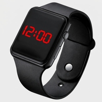 Montre numérique LED carrée unisexe tendance et décontractée, personnalisable, lumineuse, cadeau idéal pour Noël, anniversaire, Thanksgiving, à graver