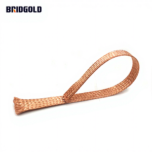 Fil de cuivre flexible BRIDGOLD 70 mm² Fil de mise à <span class=keywords><strong>la</strong></span> terre tressé Prix d'usine Fil de cuivre plat tressé - Product Image 3
