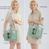 Sac fourre-tout en toile durable pour femme, taille moyenne, avec bandoulière, idéal pour le travail, les voyages, l'université, les infirmières, sac à main, sac à bandoulière, sac à livres et ordinateur portable, tendance