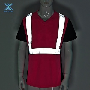 LX <span class=keywords><strong>hi</strong></span>-<span class=keywords><strong>vis</strong></span> phản quang T-Shirt mềm polyester chất liệu với biểu tượng tùy chỉnh in Up-to-Date màu hồng an toàn phản chiếu T-Shirt - Product Image 2