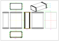 Boîtier de projet électronique DIY en aluminium, boîtier d'instrument en aluminium, boîtier d'amplificateur en aluminium, boîte de jonction 275*200*100mm