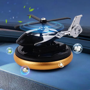 Diffuseur d'huiles essentielles solaire rotatif pour voiture, en PVC et alliage d'aluminium, style mignon, pour aromathérapie - Product Image 1