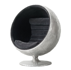 Sassanid Studio Handcrafted High Quality Aluminum Frame Modern Luxury Leisure Ball Swivel <strong>Chair</strong> - Product Image 1