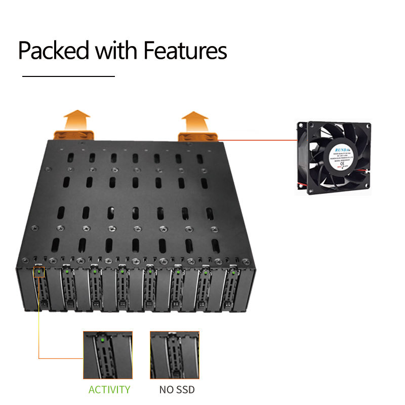 8 Bay Pcie 4.0 M.2 Nvme Enclosure - High Performance Storage