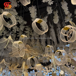 SMOOTH <b>Wedding</b> <b>Ceiling</b> <b>Decoration</b> Lights Chandeliers For <b>Wedding</b> Hotel Banquet Luminous Festival light - Product Image 1