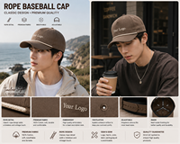 Casquette de baseball personnalisée en coton à 5 panneaux, chapeau de golf avec logo brodé, fabricant OEM ODM