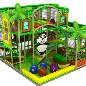 Équipement de terrain de jeu commercial de maternelle, ensemble de toboggans pour enfants, ensembles de terrain de jeu souple intérieur modulaire - Product Image 1